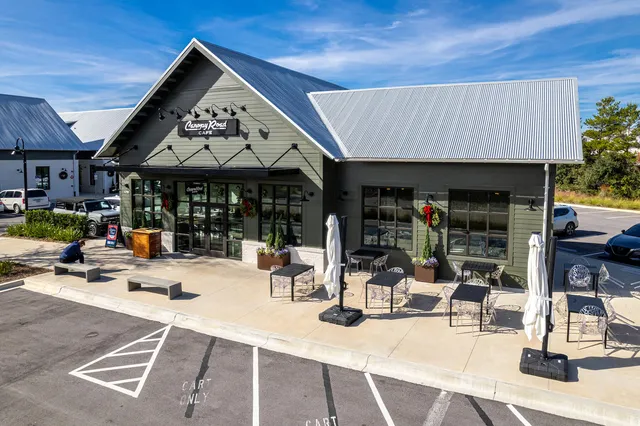 a car parked in front of a building