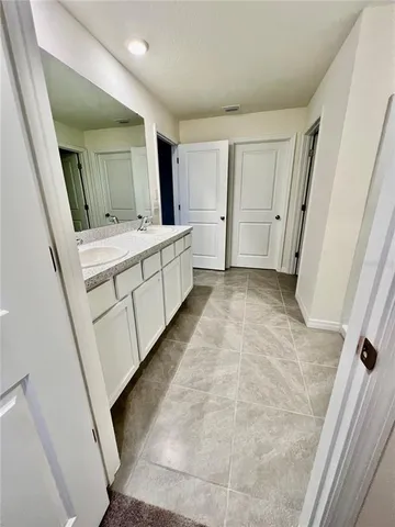 a view of a room with an empty space