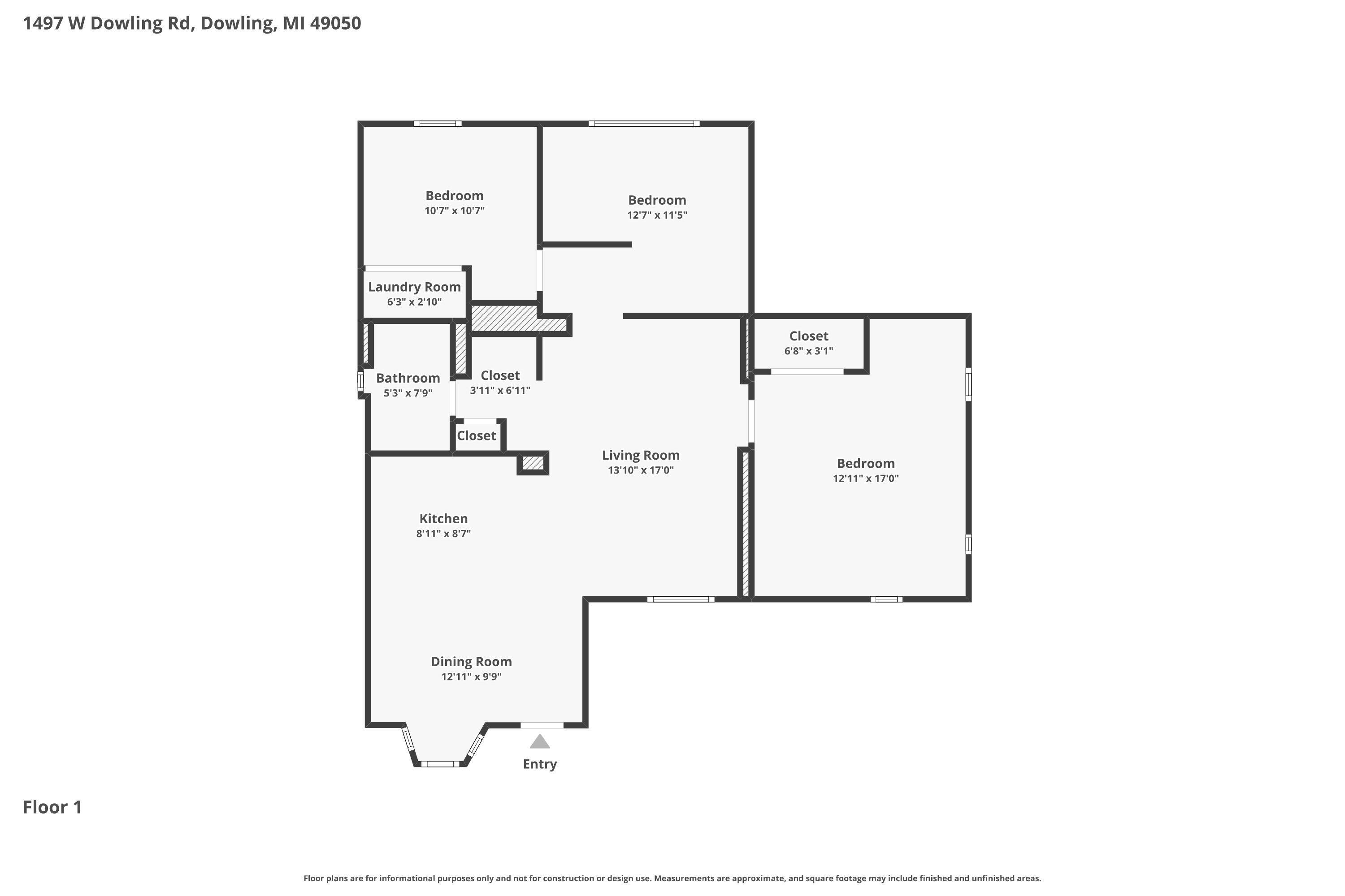 1497 West Dowling Road Dowling, MI 49050 - Photo 23 of 23 All Floors