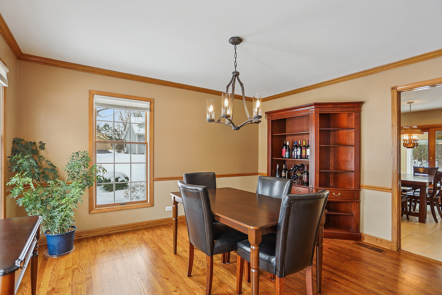580 Moray Terrace Crete, IL 60417 - Photo 6 of 35 a view of a dining room with furniture window and wooden floor