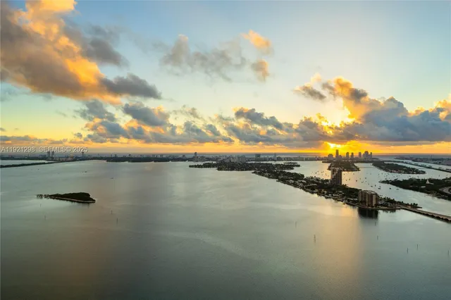 a view of city and ocean