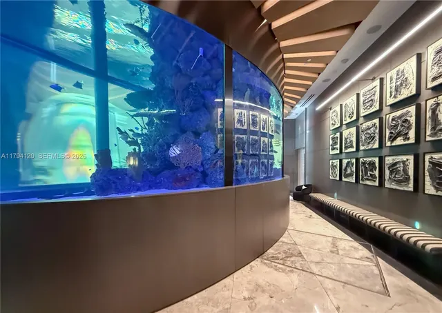 a view of a city with tall buildings in ocean