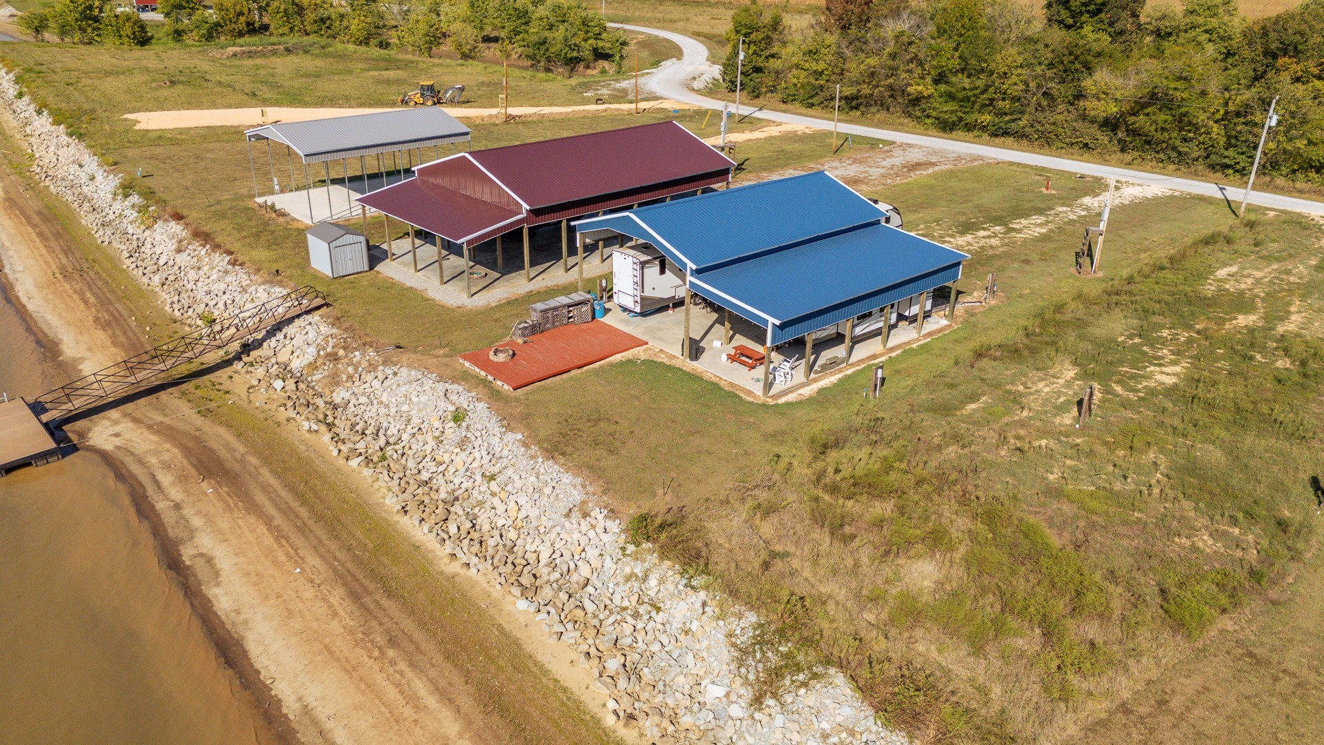1997 Hardin Bottom River Road Clifton, TN 38425 - Photo 7 of 50 a aerial view of a house with swimming pool