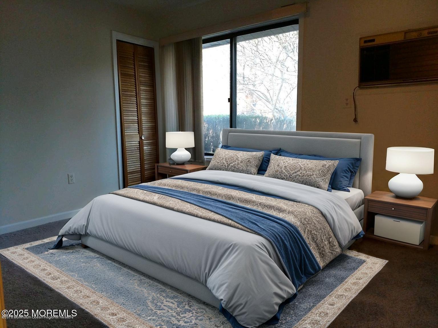 137 Amberly Drive, Unit E Manalapan, NJ 07726 - Photo 23 of 24 a bedroom with a bed and tv