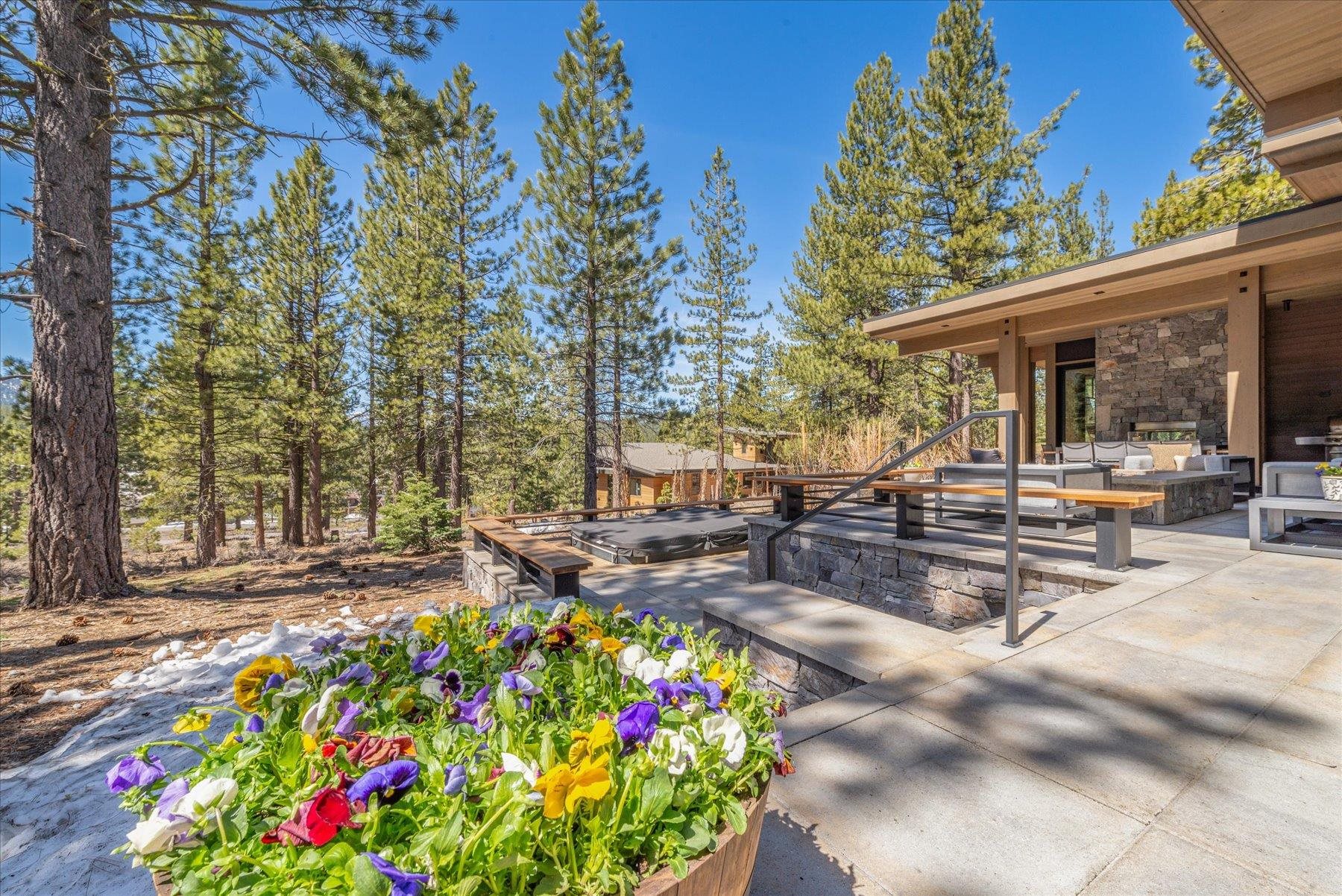 7750 Lahontan Drive Truckee, CA 96161 - Photo 16 of 21 a swimming pool with outdoor seating and yard