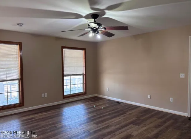 wooden floor in an empty room