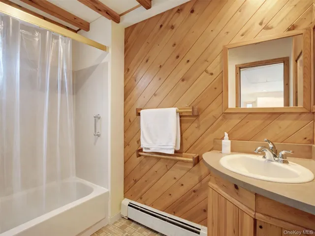 a bathroom with a sink and a bathtub