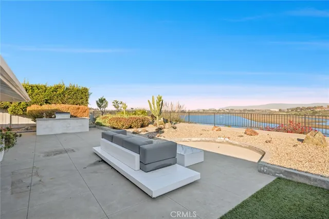 a view of lake and mountain