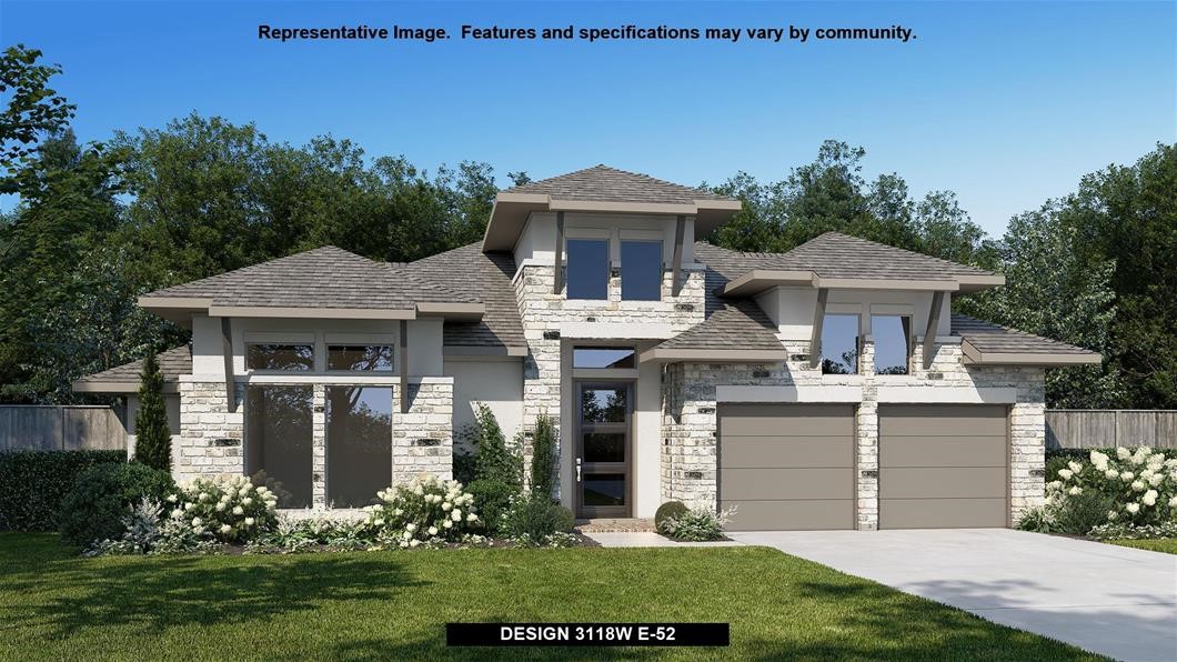 1336 Bryson Rdg Trail Leander, TX 78641 - Photo 1 of 1 a front view of a house with a garden