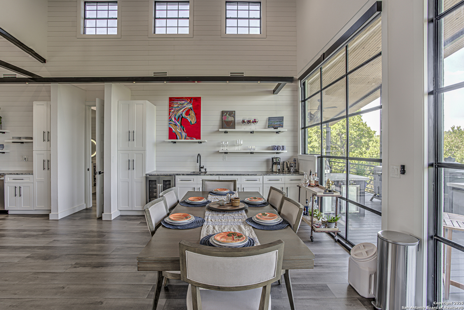 2705 Campestres Spring Branch, TX 78070 - Photo 24 of 35 a view of a dining room with furniture window and wooden floor