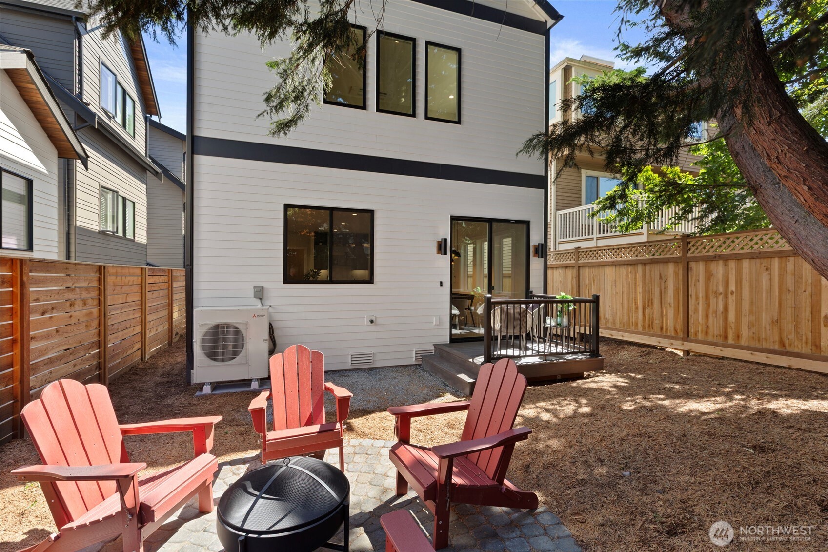 6543 Chapin Place North Seattle, WA 98103 - Photo 30 of 40 a backyard of a house with table and chairs