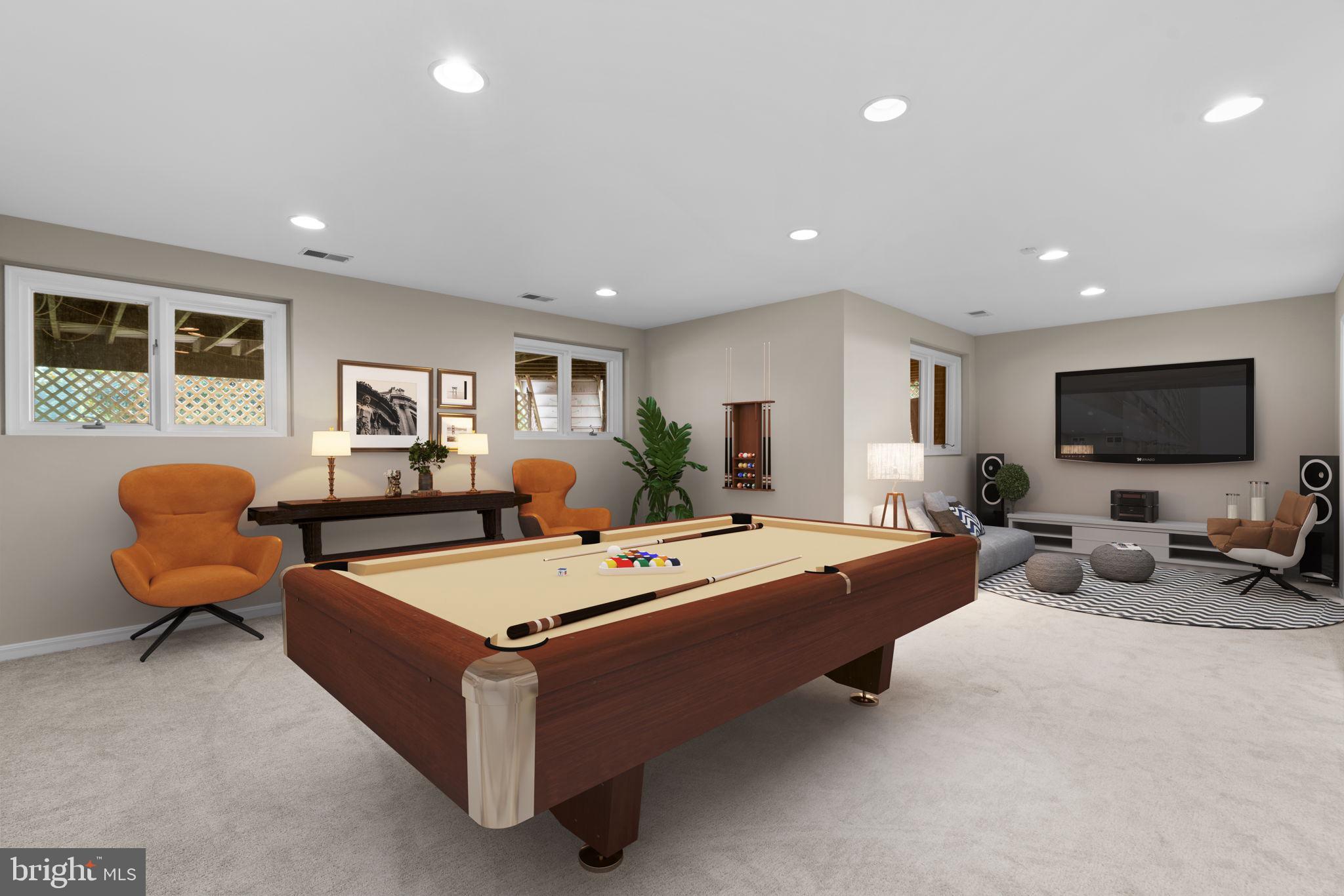 11300 Ridermark Row Columbia, MD 21044 - Photo 56 of 81 Recreation Room *Image enhanced w/Virtual Staging