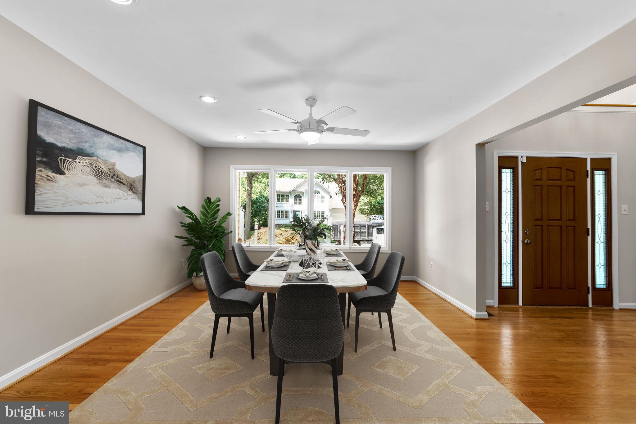 11300 Ridermark Row Columbia, MD 21044 - Photo 6 of 81 Dining Room *Image enhanced with Virtual Staging