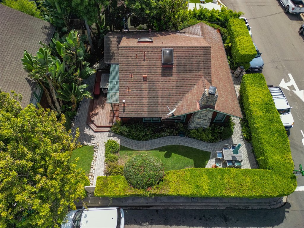 287 Myrtle Street Laguna Beach, CA 92651 - Photo 48 of 50 an aerial view of a house with garden
