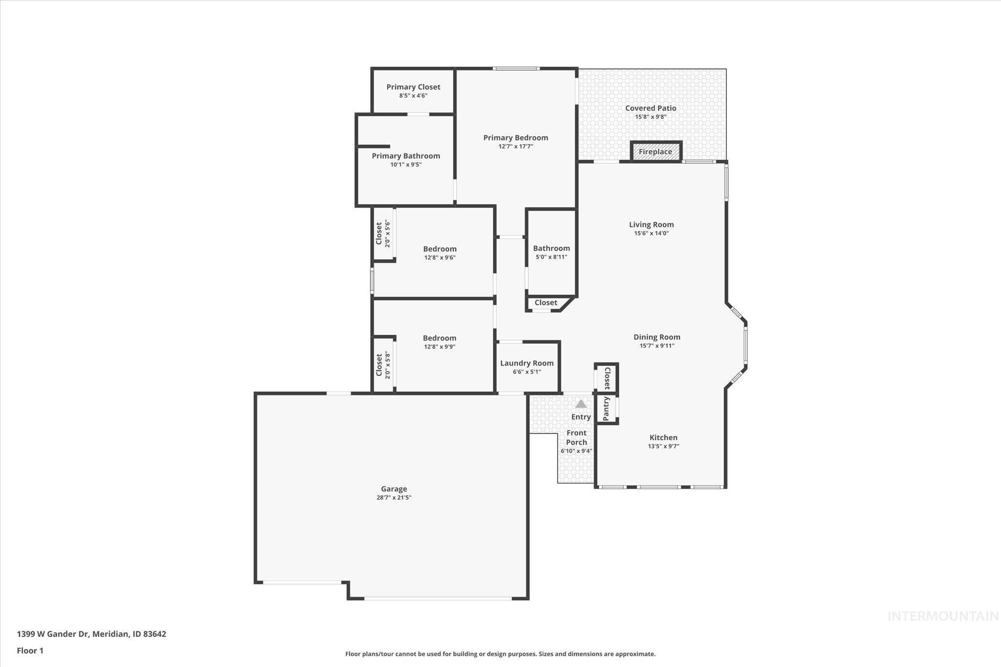 1399 West Gander Drive Meridian, ID 83642 - Photo 40 of 40 View of property floor plan
