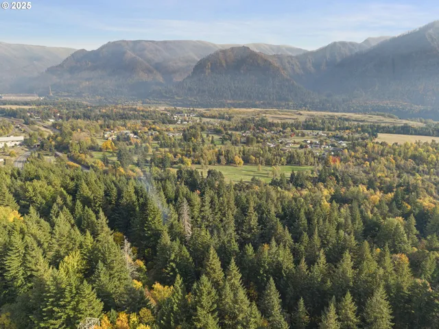 a view of an outdoor space and a mountain