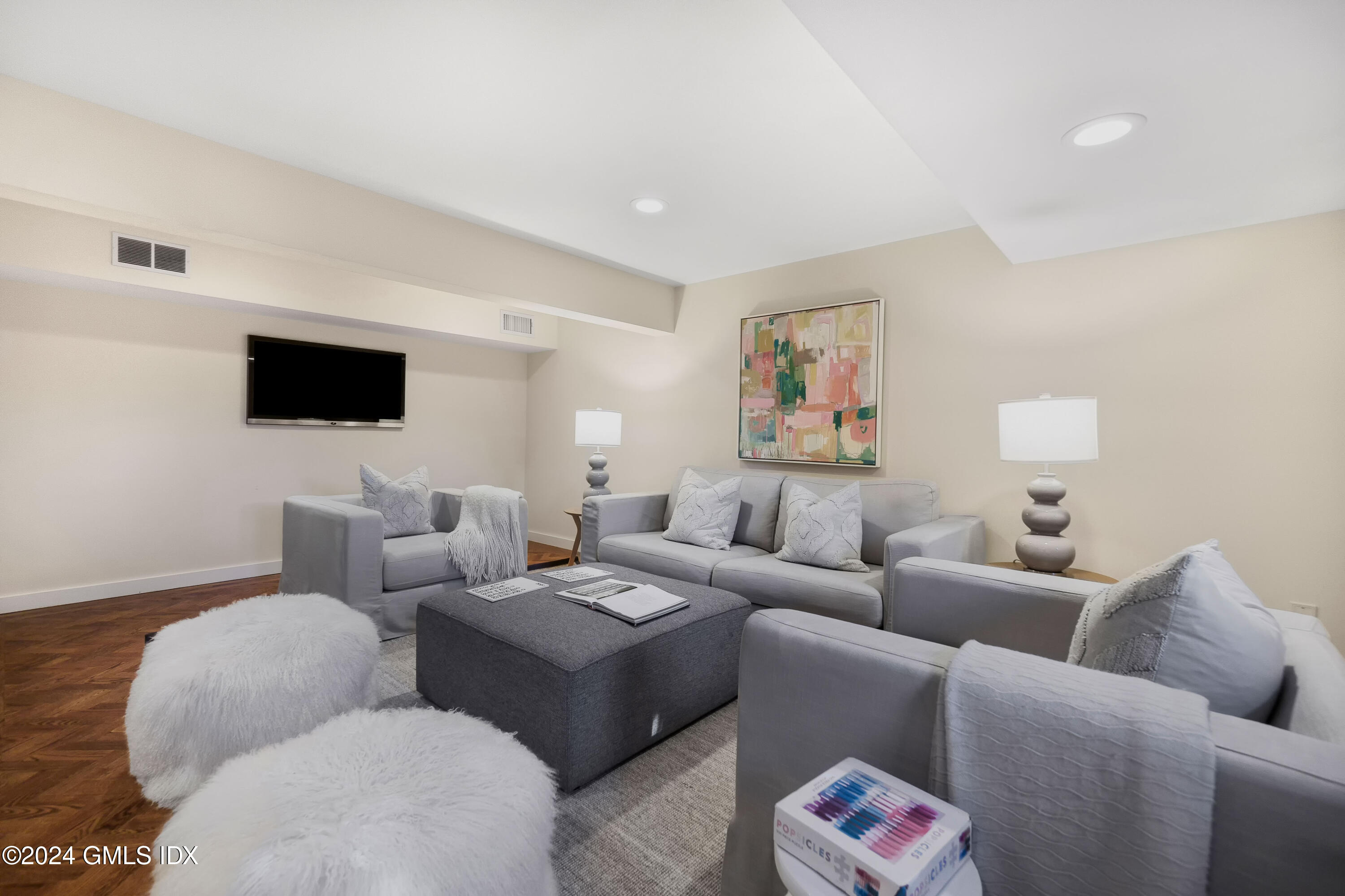 101 Lewis Street, Unit I Greenwich, CT 06830 - Photo 15 of 17 Lower Level to TV