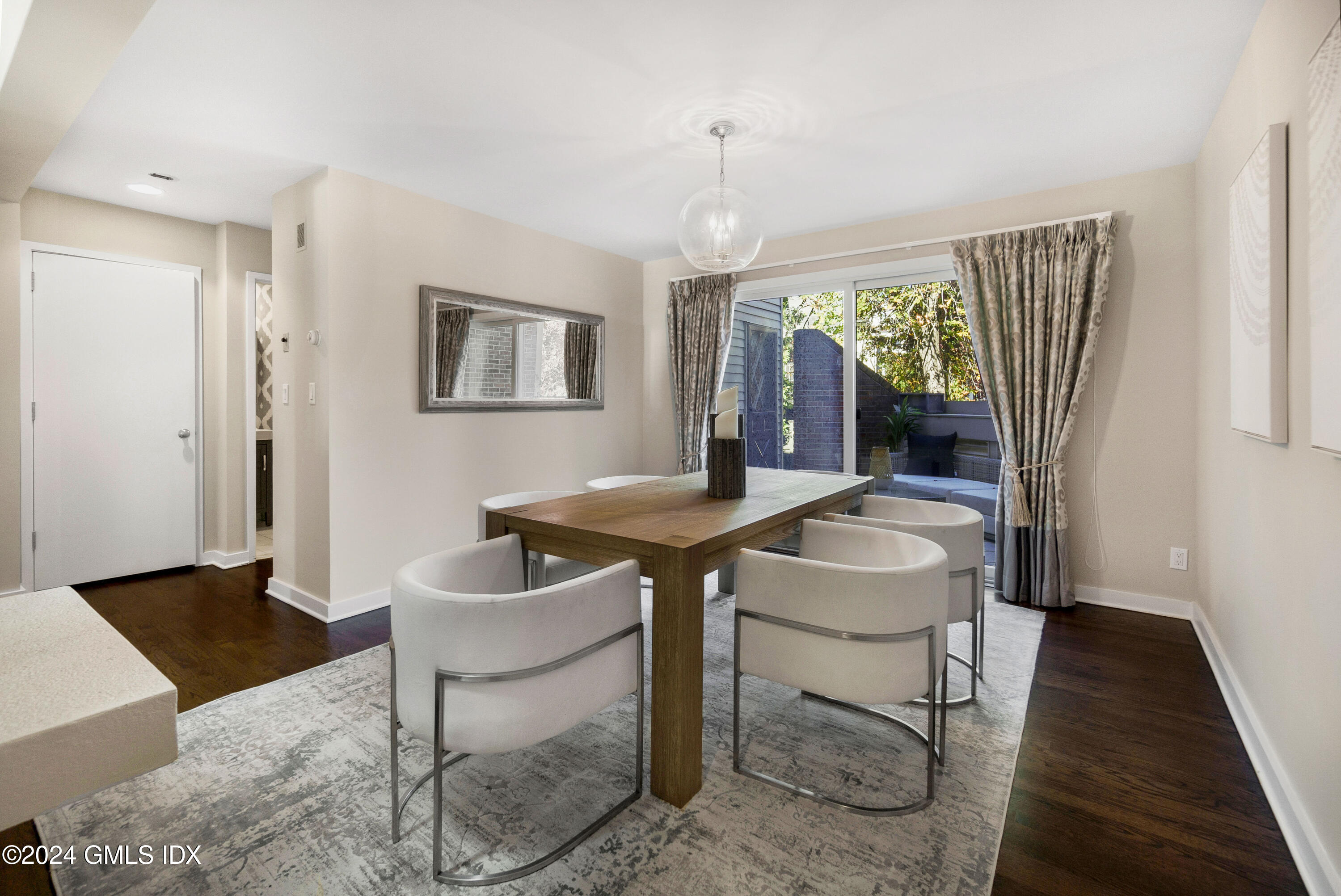 101 Lewis Street, Unit I Greenwich, CT 06830 - Photo 3 of 17 Dining Room to Patio