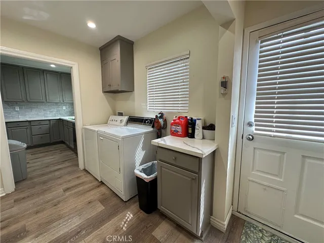 a room with storage and utility