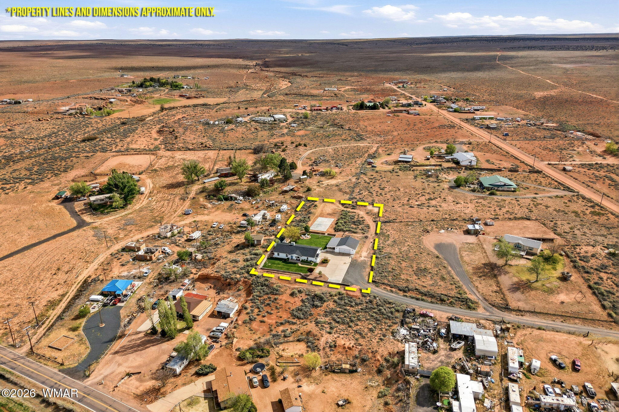 1491 Hunsaker Road Holbrook, AZ 86025 - Photo 40 of 40 an aerial view of residential building and ocean