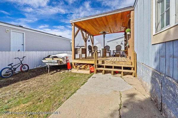 a view of a house with a patio