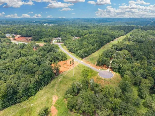a view of outdoor space and trees all around