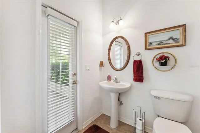 a room with furniture and a large window