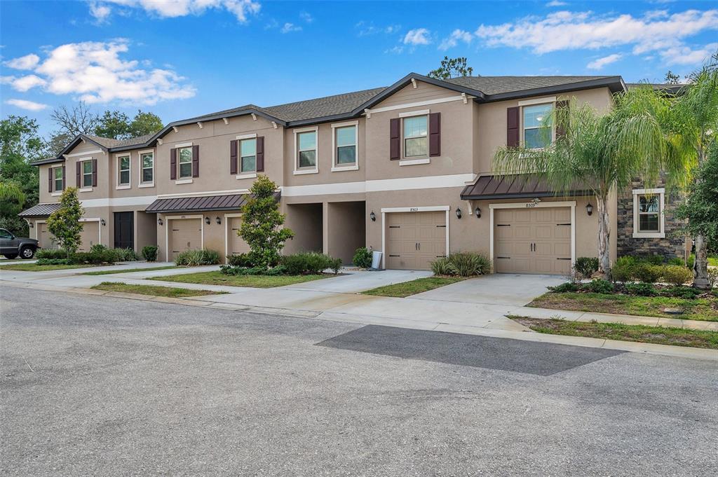 8509 Essington Street New Port Richey, FL 34654 - Photo 1 of 1 a front view of a house with a yard