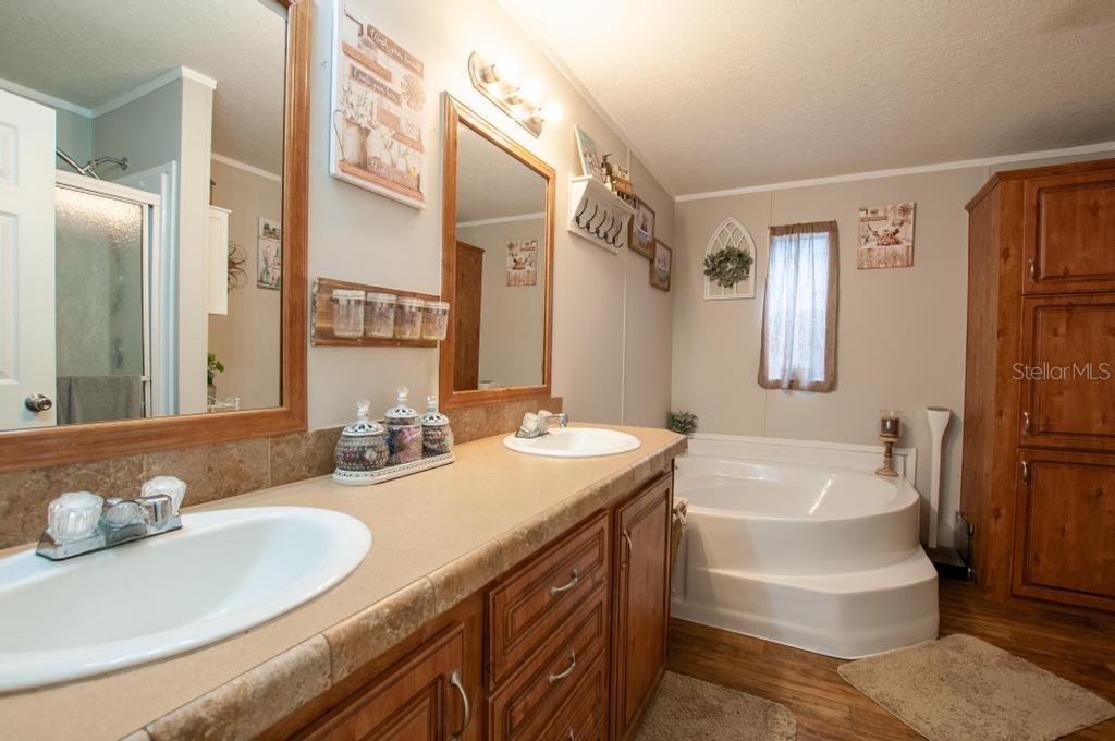 1264 Northeast Forrest Avenue Arcadia, FL 34266 - Photo 12 of 25 a bathroom with a tub sink and mirror