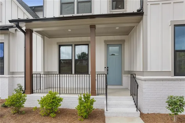 a front view of a house