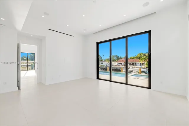 a view of an empty room