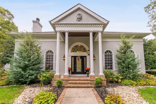 a front view of a house