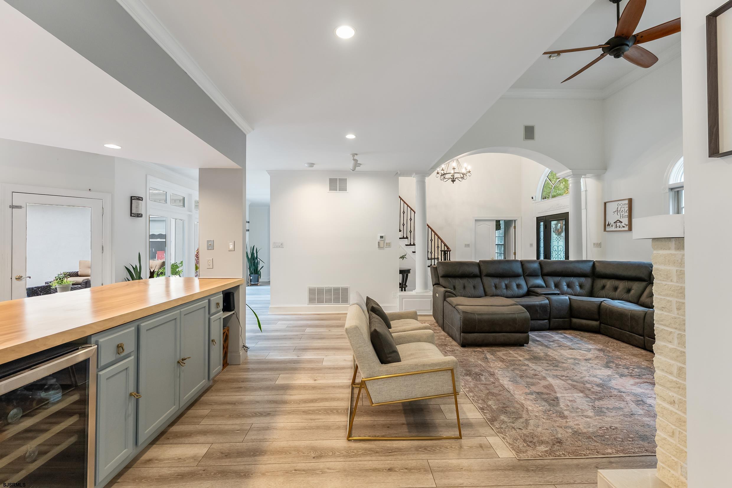 535 West Cologne Port Road Port Republic, NJ 08215 - Photo 44 of 99 a large living room with stainless steel appliances granite countertop lots of counter top space