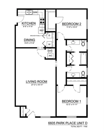 $1,450 | 6605 Park Pl Drive, Unit D, Richland Hills, TX 76118