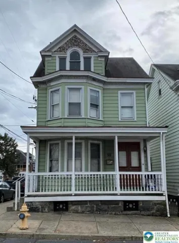 a front view of a house