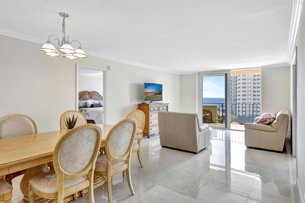 2000 South Ocean Boulevard, Unit 7J Lauderdale-by-the-Sea, FL 33062 - Photo 18 of 87 Living room/dining room