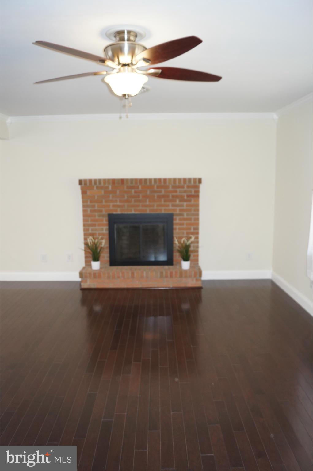 2846 Meadowbrook Road Federalsburg, MD 21632 - Photo 4 of 30 Living Room W/FP, Wood Floors & Ceiling Fan
