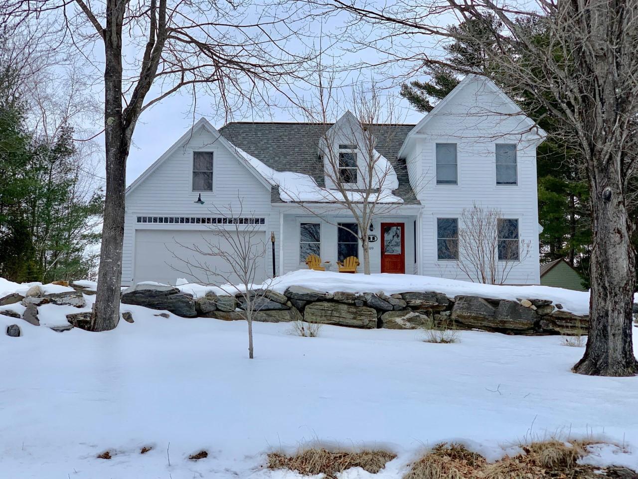 309 East Road Wales, ME 04280 - Photo 1 of 26 309 East stone wall front