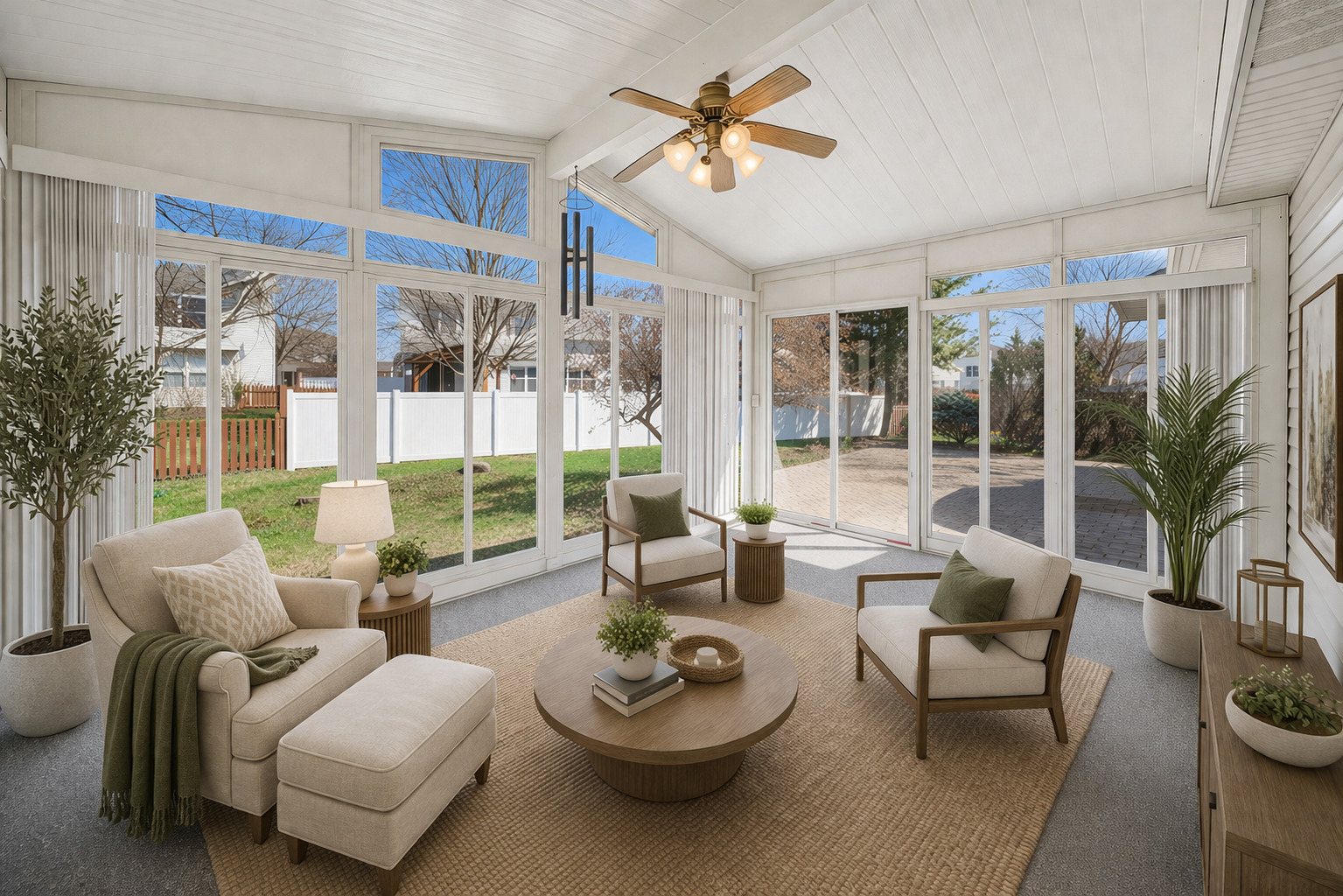 233 Spring Court North Aurora, IL 60542 - Photo 9 of 18 a living room with furniture and a large window