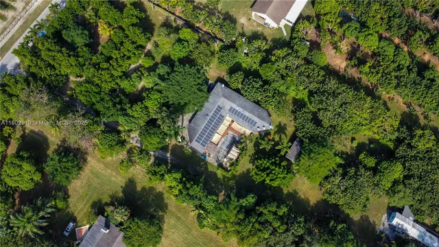 a view of a yard with plants