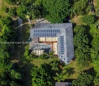 a view of a backyard with plants