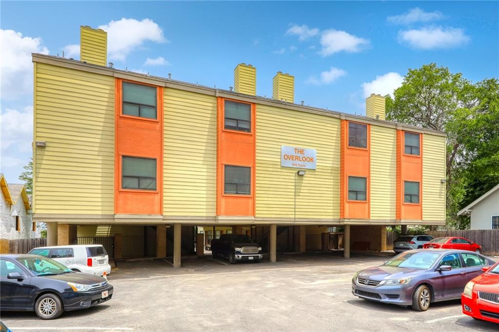 a car parked in front of a house