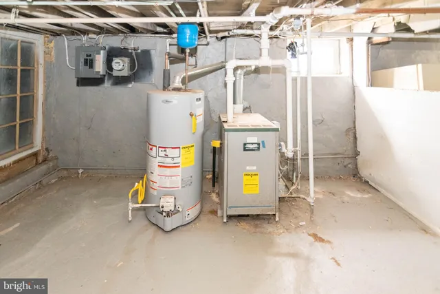 a view of water heater room