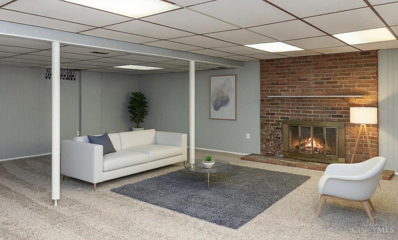 11950 Pippin Road Cincinnati, OH 45231 - Photo 16 of 24 VIRTUALLY STAGED Lower Level Family Room