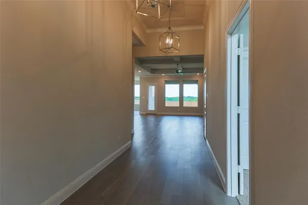 view of empty room with wooden floor