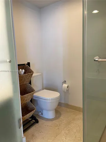 a bathroom with a toilet