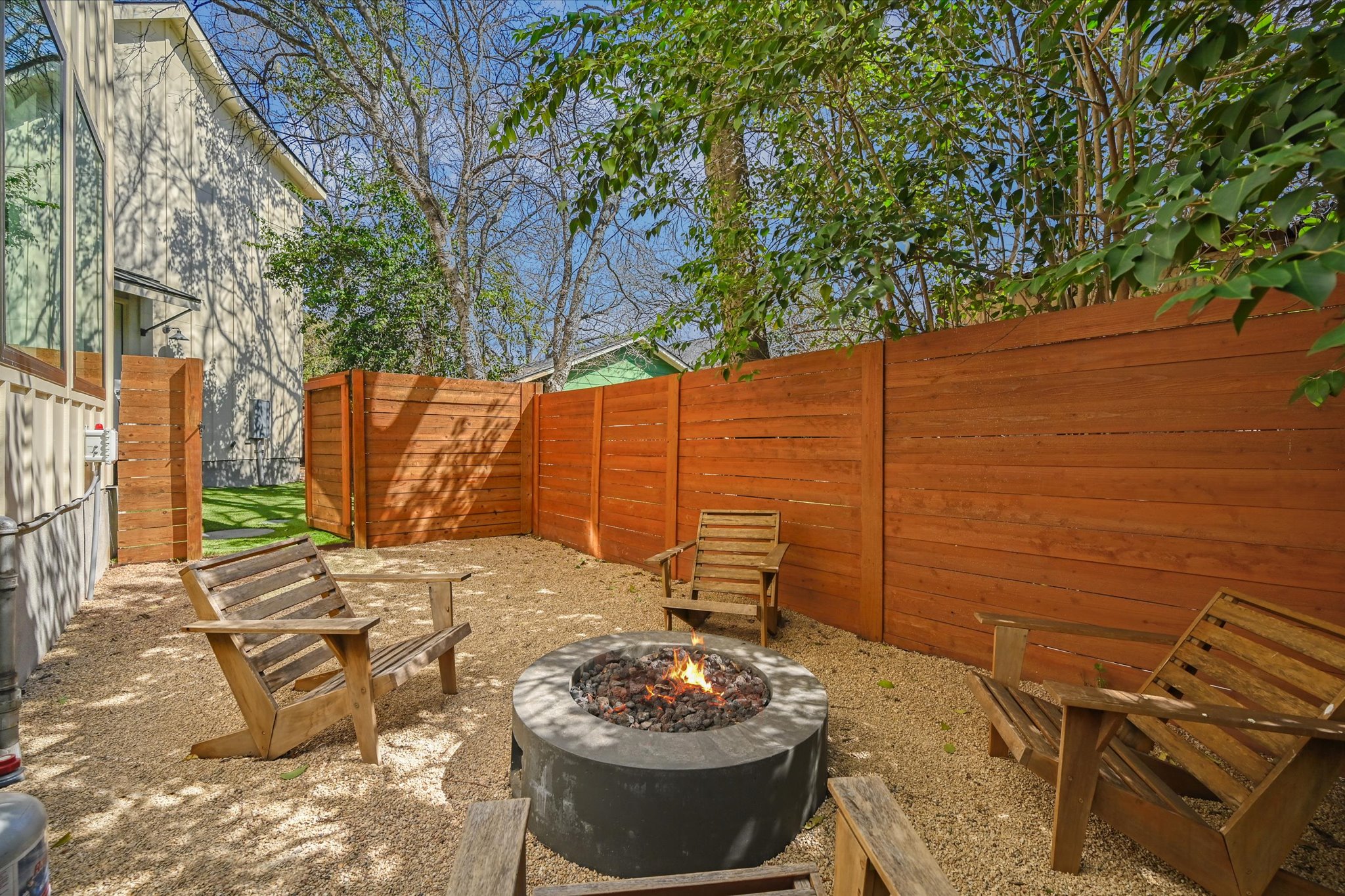 907 Redd Street, Unit 2 Austin, TX 78745 - Photo 16 of 20 Your new favorite place to lounge and entertain! This fun space offers privacy and relaxed enjoyment.