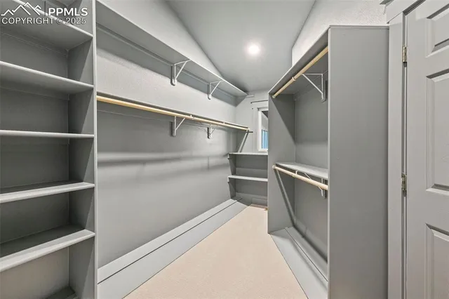 a view of walk in closet