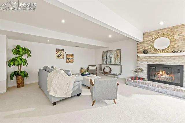 a view of a balcony with wooden floor and stairs