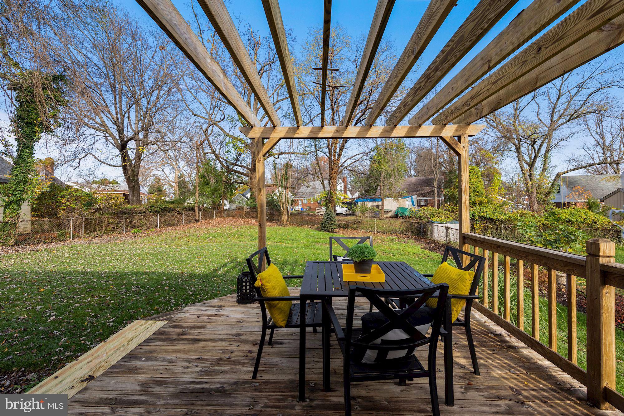 3809 Elby Street Silver Spring, MD 20906 - Photo 18 of 19 Beautiful Rear Patio Overlooking Large Yard